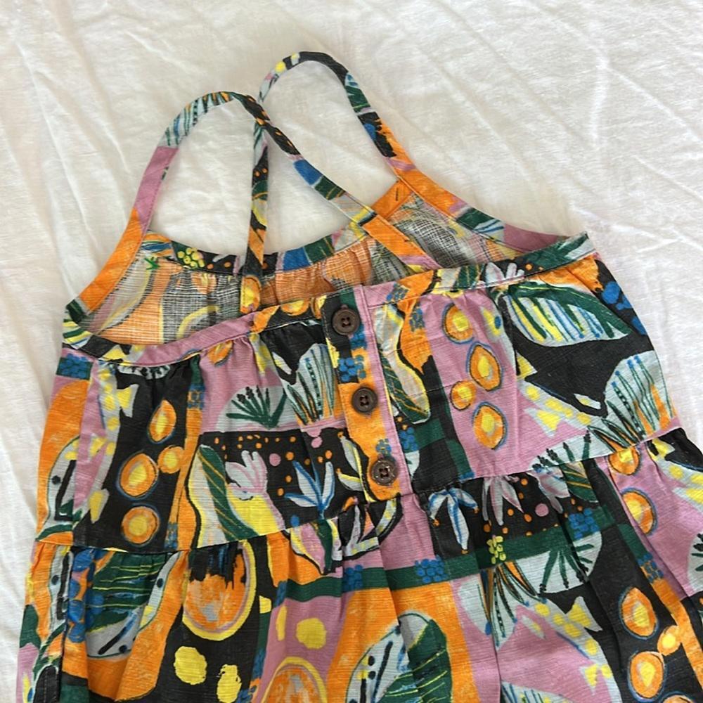 Patagonia Girls' Pataloha Organic Cotton Print Dress in Alula Natural XS - Picture 5 of 9